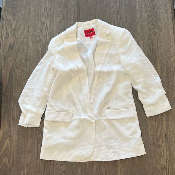 Guess Jackets & Blazers - Guess Womens White Long Line Blazer Jacket Size S